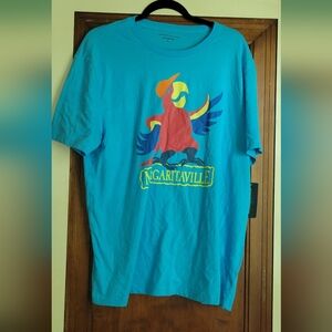 Margaritaville Blue and Red Short Sleeve Tee